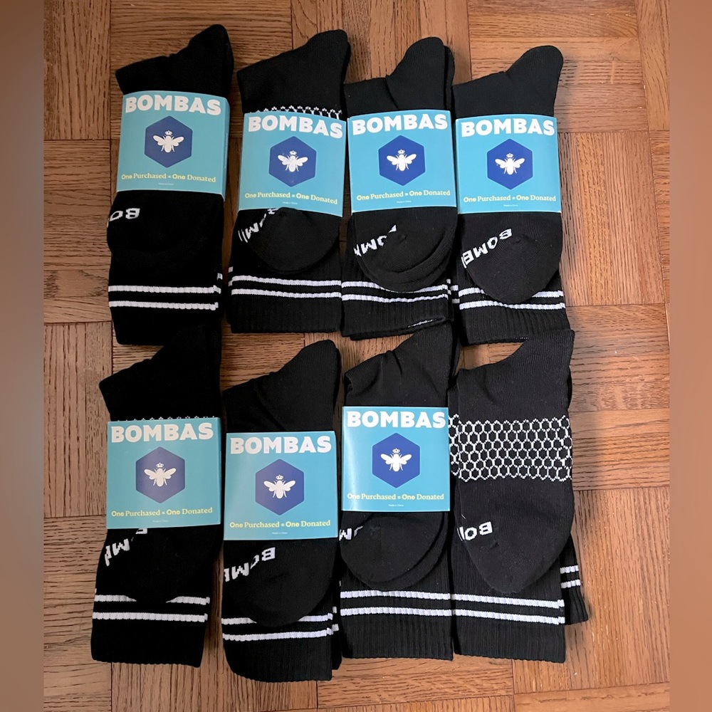 Set of 8 Bombas Calf/Crew Socks
